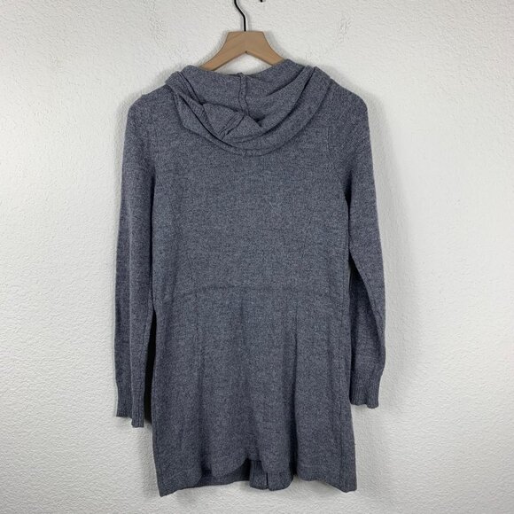 DAKINI Womens Wool Cashmere‎ Gray Hooded Zip Up Sweater Size Small - Picture 7 of 9